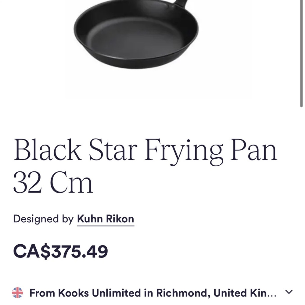 Black star frying pan BRAND NEW